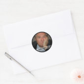 70e verjaardag Aangepaste foto-stickers Ronde Sticker (Envelop)