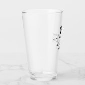 70e verjaardag aangepaste naam glazen beker (Rechts)