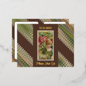 70e verjaardag Aangepaste Uitnodiging Bloemen Beau (Voorkant / Achterkant)