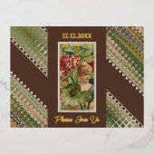 70e verjaardag Aangepaste Uitnodiging Bloemen Beau (Voorkant)