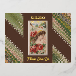 70e verjaardag Aangepaste Uitnodiging Bloemen Beau