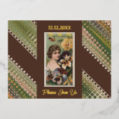 70e verjaardag Aangepaste Uitnodiging Bloemen Beau (Voorkant)