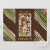 70e verjaardag Aangepaste Uitnodiging Bloemen Beau (Voorkant)