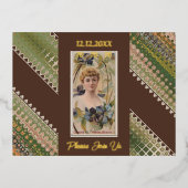 70e verjaardag Aangepaste Uitnodiging Bloemen Beau (Voorkant)