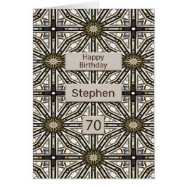 70e verjaardag Abstract Mandala Design