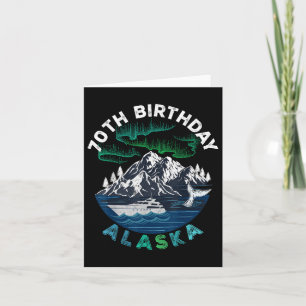 70e verjaardag Alaska Noordlichten Familie Cruise Kaart