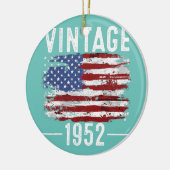 70e verjaardag Amerikaanse vlag amerikaanse vlag Keramisch Ornament (Links)