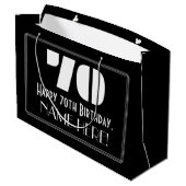 70e verjaardag ~ Art Deco geïnspireerd look "70" + Groot Cadeauzakje (Achterkant Gekanteld)