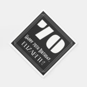 70e verjaardag: Art Deco geïnspireerd look "70" + Servet (Hoek)