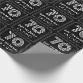 70e verjaardag: Art Deco geïnspireerd look "70" w  Cadeaupapier (Hoek)