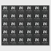 70e verjaardag - Art Deco geïnspireerde look "70", Cadeaupapier (Vlak)