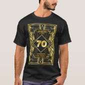 70e verjaardag Art Deco Gold Black Grote Gatsby T-shirt (Voorkant)