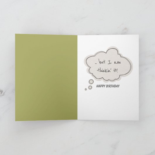 70e verjaardag Beer op een bandschommel Kaart (Binnen)