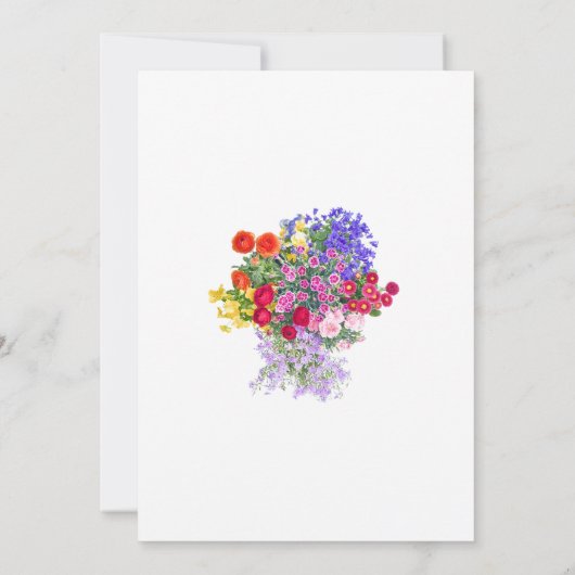 70e verjaardag bloemenmodern Save The Date Kaart (Achterkant)