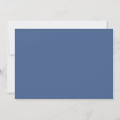 70e verjaardag Blue en Gold Glitter Kaart (Achterkant)