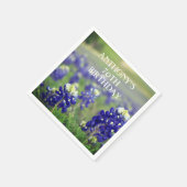 70e verjaardag Bluebonnets Blue Flower Texas Flora Servet (Hoek)