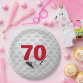 70e verjaardag Bord Golfbalpapier (Feest)