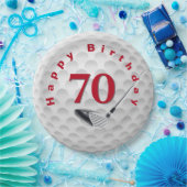 70e verjaardag Bord Golfbalpapier (Feest)