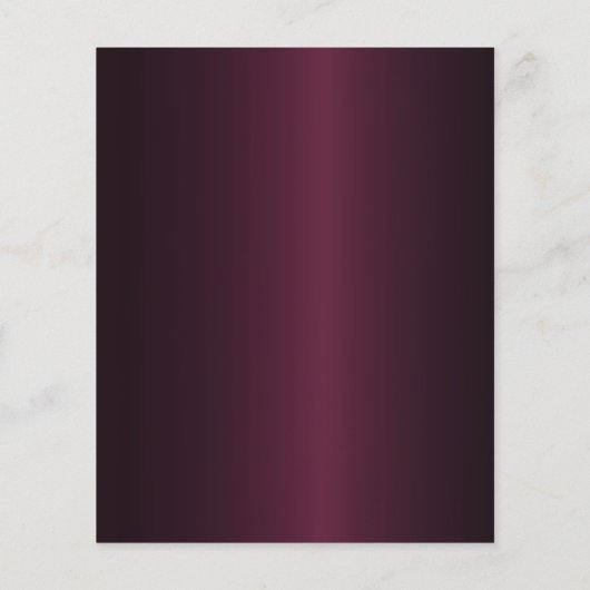 70e verjaardag Bourgondische gouden boog script ui (Achterkant)