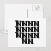 70e verjaardag briefkaart (Voorkant / Achterkant)