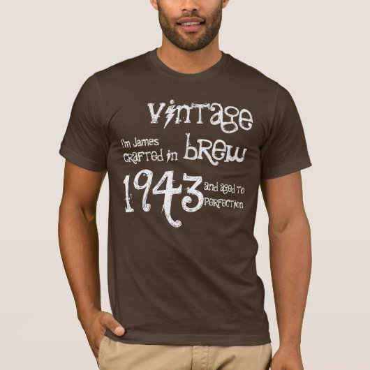 70e verjaardag Cadeau 1943 Brew T-shirt (Voorkant)