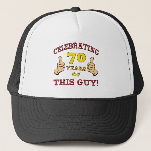 70e verjaardag cadeau voor hem trucker pet (Voorkant)