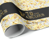 70e verjaardag cadeaupapier (Rol Hoek)