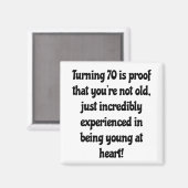 70e verjaardag citaten magneet (Voorkant / Achterkant)