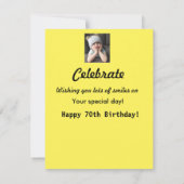 70e verjaardag Crebrate Cute Girl (Achterkant)