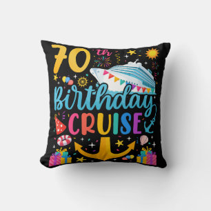 70e verjaardag Cruise B-Day Party Kussen