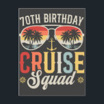 70E Verjaardag Cruise Squad Familie Matching Briefkaart<br><div class="desc">70E Verjaardag Cruise Squad Crew Vakantiegroep Familie Matching Design Gift Standaard Briefkaart Classic Collectie.</div>