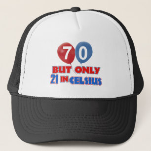 70e verjaardag design trucker pet