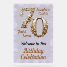 70e verjaardag Elegant feest