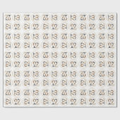 70e verjaardag Elegant feest Cadeaupapier (Vlak)