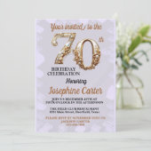 70e verjaardag Elegant feest Kaart (Staand voorkant)