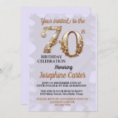 70e verjaardag Elegant feest Kaart (Voorkant / Achterkant)