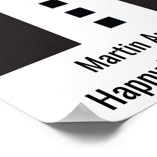 70e verjaardag 🎉 Elegant Tuxedo Poster (Hoek)