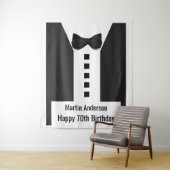 70e Verjaardag 🎉 Elegante Smoking Wandkleed (In situ)