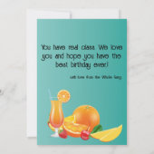 70e Verjaardag 🎉 Elegante Tuxedo Fruit Bord Kaart (Achterkant)