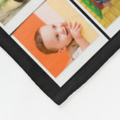 70e verjaardag familie foto sjabloon fleece deken (Hoek)