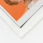 70e verjaardag familie foto template groot fleece deken (Hoek)