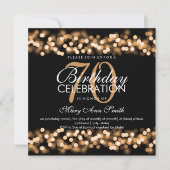 70e verjaardag Faux Gold Hollywood Glam Kaart (Voorkant)