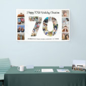 70e verjaardag feest nummer 70 fotocollage spandoek (Beurs)
