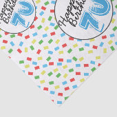 70e verjaardag feestelijk kleurrijk tissuepapier (Detail)