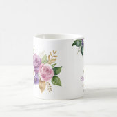 70e verjaardag Floral Bouquet Gold Accent Koffiemok (Center)