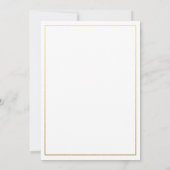 70e verjaardag  Floral Gold Number 70 Kaart (Achterkant)