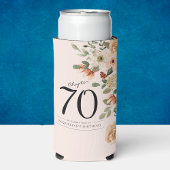 70e  verjaardag Floral Seltzer Blikjeskoeler