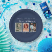 70e verjaardag foto-bord papieren bordje (Feest)