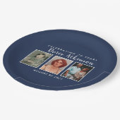 70e verjaardag foto-bord papieren bordje (Gekanteld)