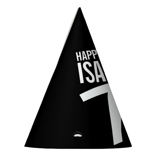 70e verjaardag foto gepersonaliseerde wit zwart feesthoedjes (Links)